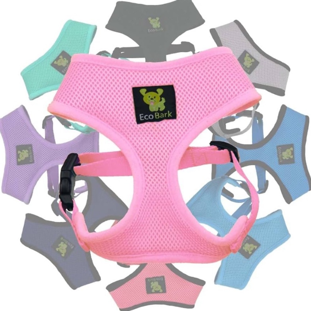 EcoBark Pink Dog Harness - M